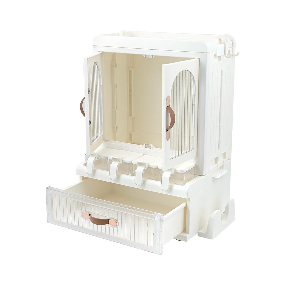 ตู้เก็บเครื่องปรุงอเนกประสงค์ 2 ชั้น KECH IVORY