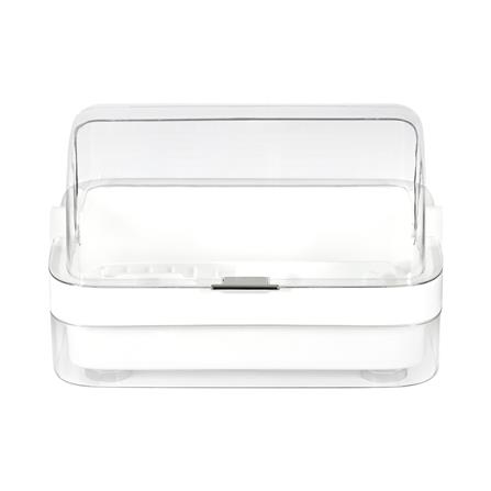 ชั้นคว่ำจานพลาสติกฝาครอบใส KECH IVORY_2