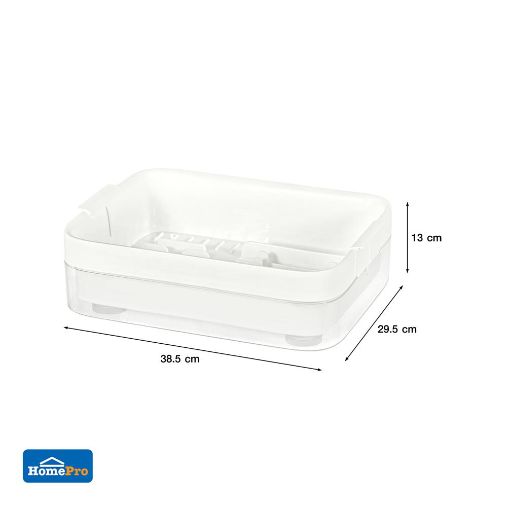 ชั้นคว่ำจานพลาสติก KECH IVORY