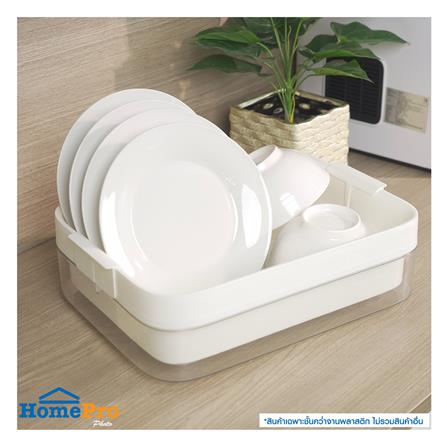 ชั้นคว่ำจานพลาสติก KECH IVORY_4