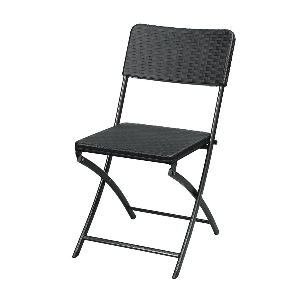 เก้าอี้พับ HDPE ME LIVING สีดำ