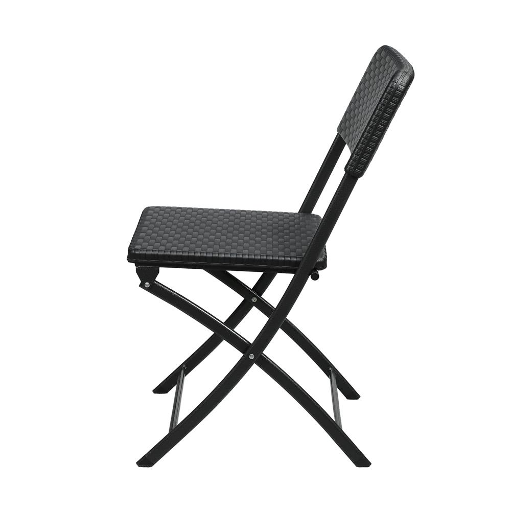 เก้าอี้พับ HDPE ME LIVING สีดำ