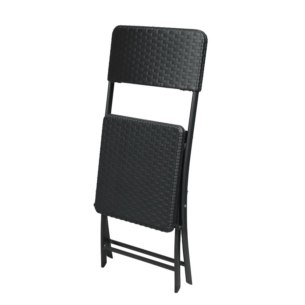 เก้าอี้พับ HDPE ME LIVING สีดำ