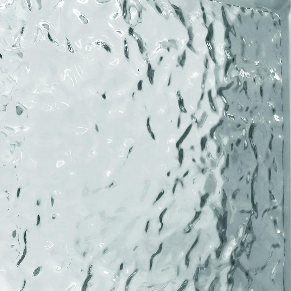 อิฐแก้ว 24x24x8 ซม. ช้างแก้ว แก้วประดับฟ้า สีใส