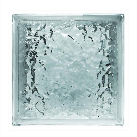 อิฐแก้ว 24x24x8 ซม. ช้างแก้ว แก้วประดับฟ้า สีใส_0