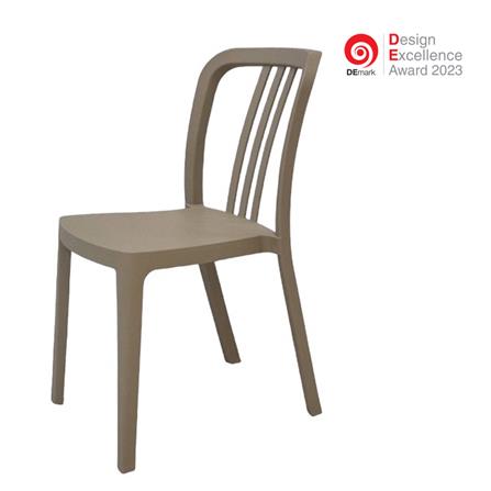 เก้าอี้พลาสติก SPRING SATURN สีเบจ