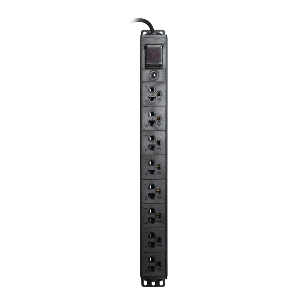 รางปลั๊กไฟตู้ RACK 8 ช่อง 1 สวิตซ์ GLINK GPDU-09K 2 ม.