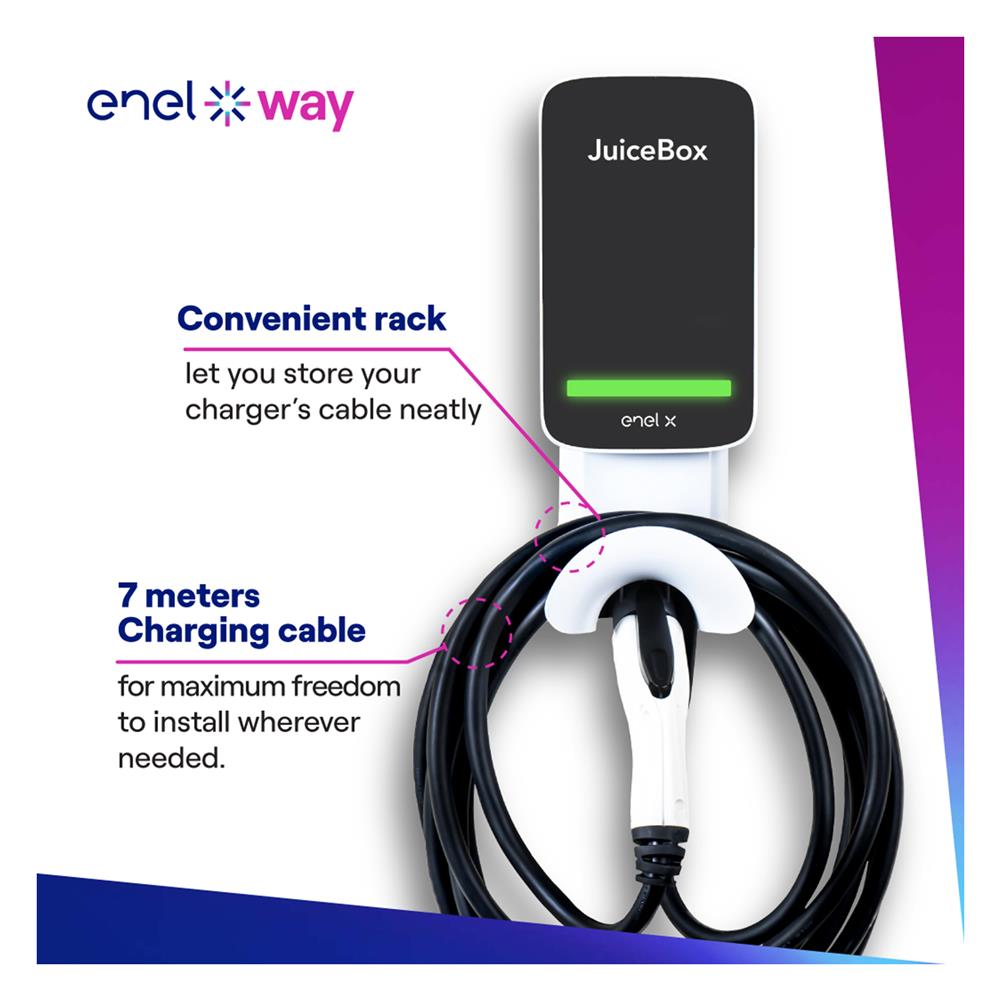 เครื่องชาร์จรถยนต์ไฟฟ้า (ไม่รวมติดตั้ง) ENEL X WAY JUICEBOX 22 KW