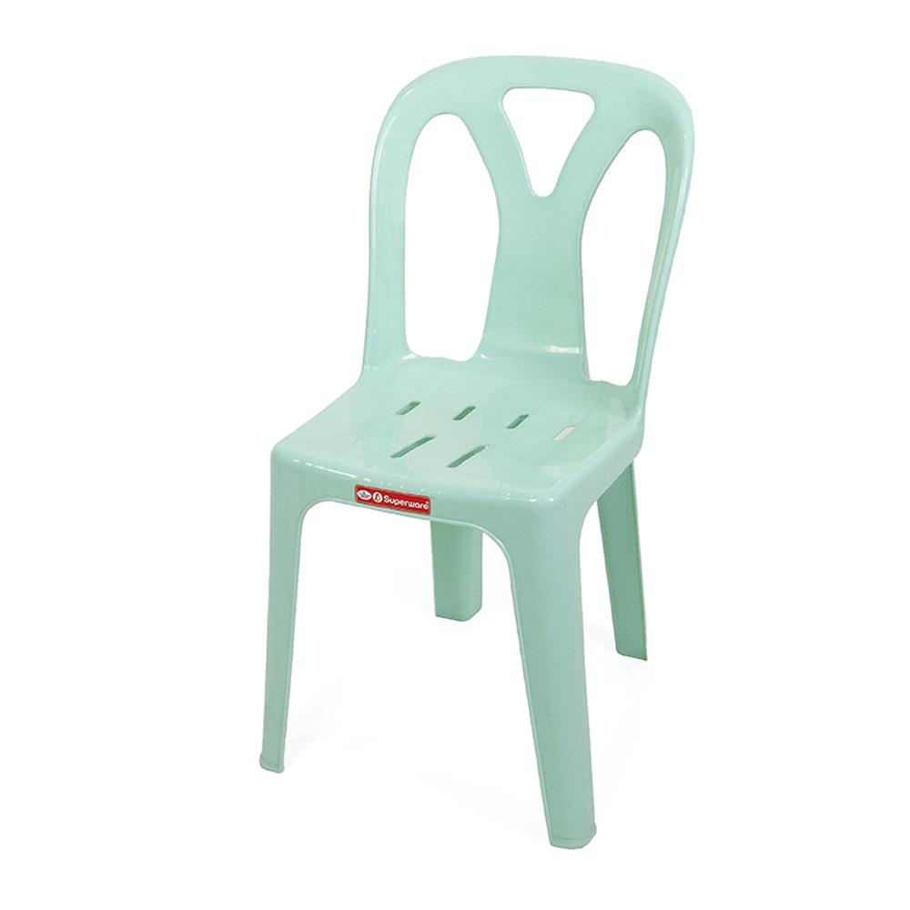เก้าอี้พลาสติก SUPERWARE CH-58 สีเขียว