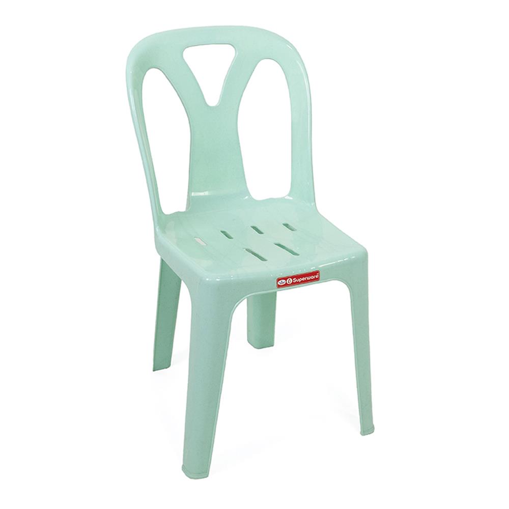 เก้าอี้พลาสติก SUPERWARE CH-58 สีเขียว