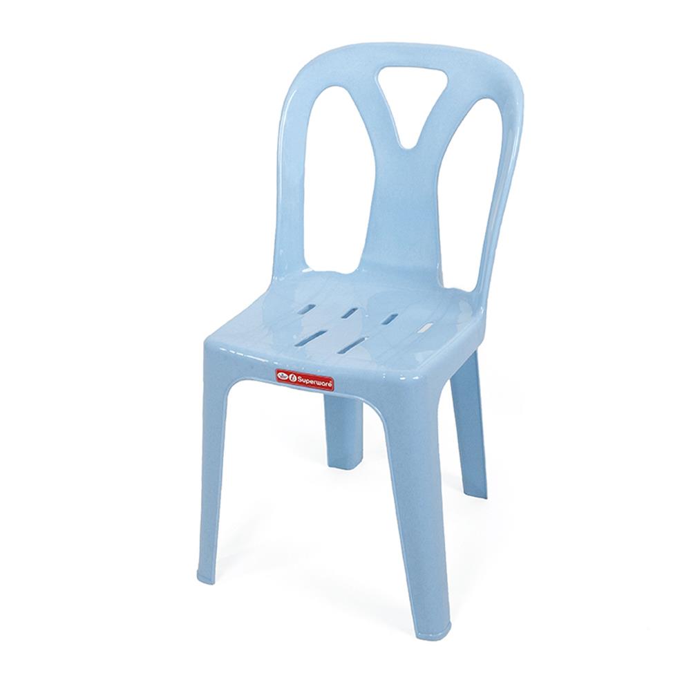 เก้าอี้พลาสติก SUPERWARE CH-58 สีฟ้า