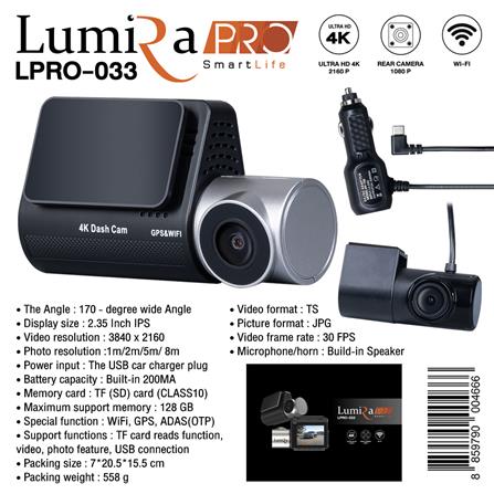 กล้องติดรถยนต์ LUMIRA LPRO-033_6