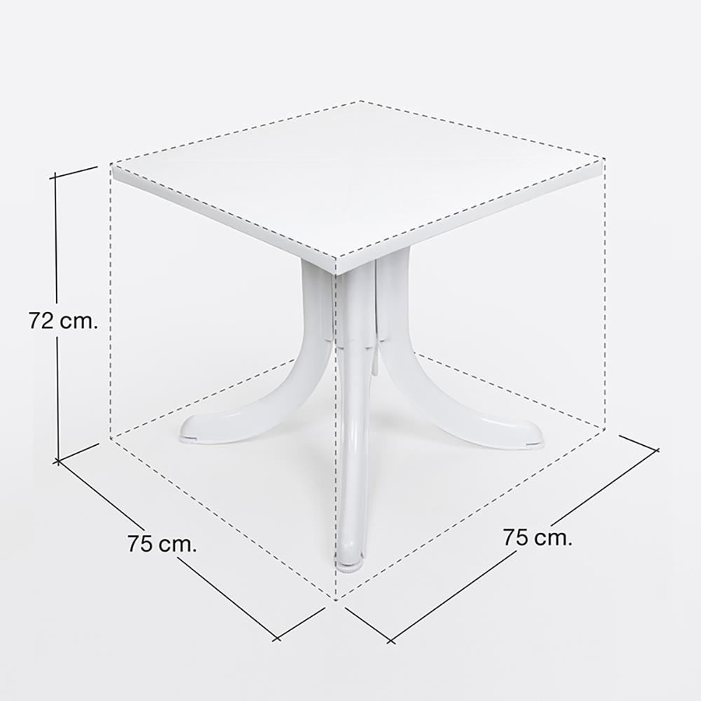 โต๊ะพลาสติก SUPERWARE T5-V3 สีขาว