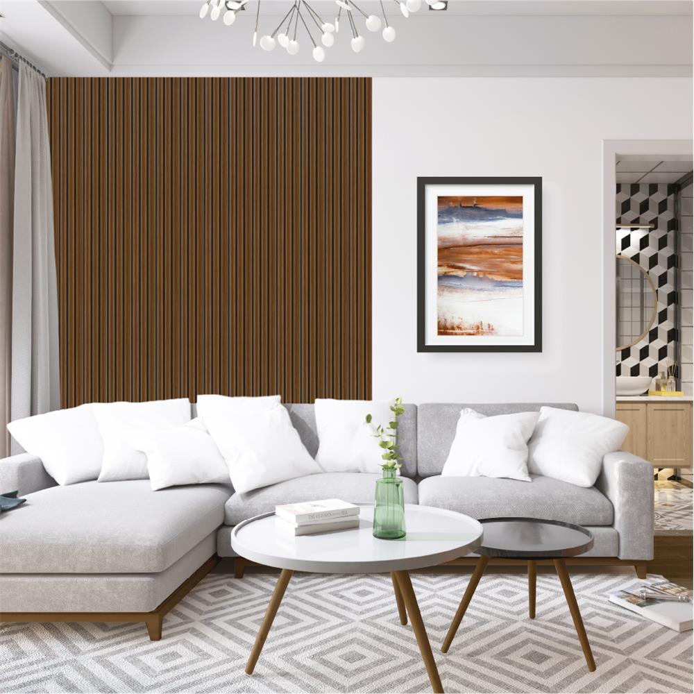 แผ่นผนัง PS LINEDEKOR DL004-24 12x1.2x300 ซม. สีโร้ดวู้ด