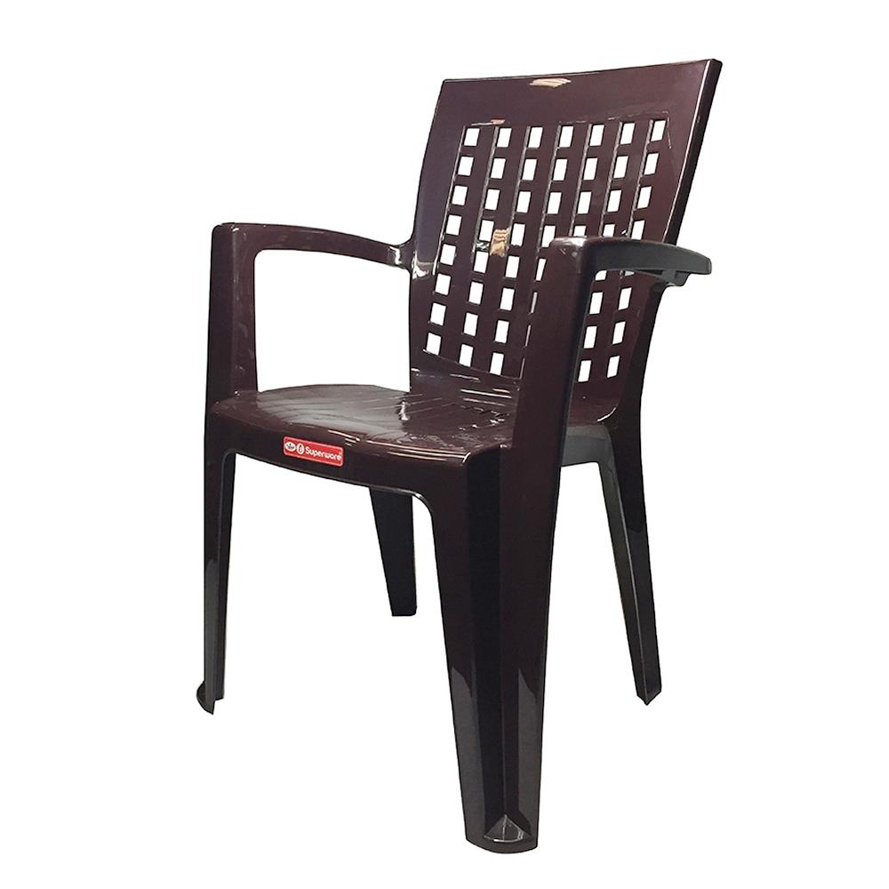 เก้าอี้พลาสติก SUPERWARE CH-67 สีน้ำตาล