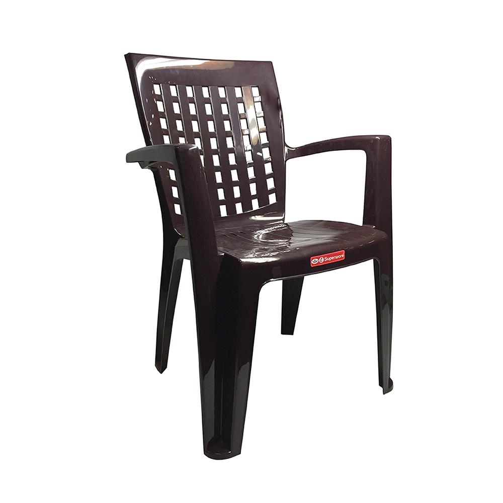 เก้าอี้พลาสติก SUPERWARE CH-67 สีน้ำตาล