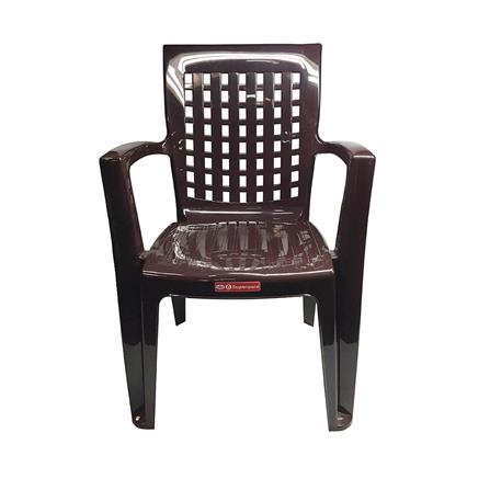 เก้าอี้พลาสติก SUPERWARE CH-67 สีน้ำตาล_1