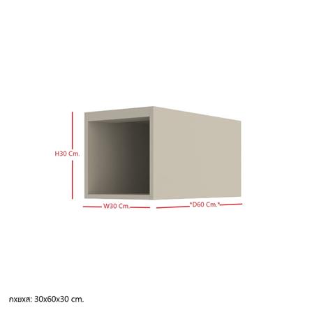 ตู้ท่อนบน SB FURNITURE LAVIQUE 19225503 30 ซม. สีครีม_3