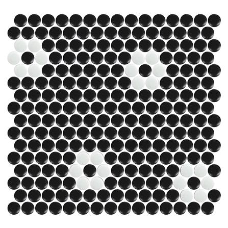 โมเสคพอร์ซเลน 30x30 ซม. GLASCERA ราวนด์ แพทเทิร์น 4 สีทูโทน_0