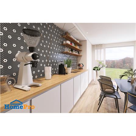 โมเสคพอร์ซเลน 30x30 ซม. GLASCERA ราวนด์ แพทเทิร์น 4 สีทูโทน_5