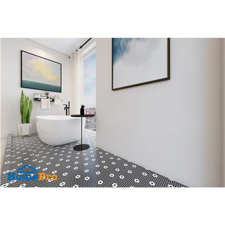 โมเสคพอร์ซเลน 30x30 ซม. GLASCERA ราวนด์ แพทเทิร์น 4 สีทูโทน_8