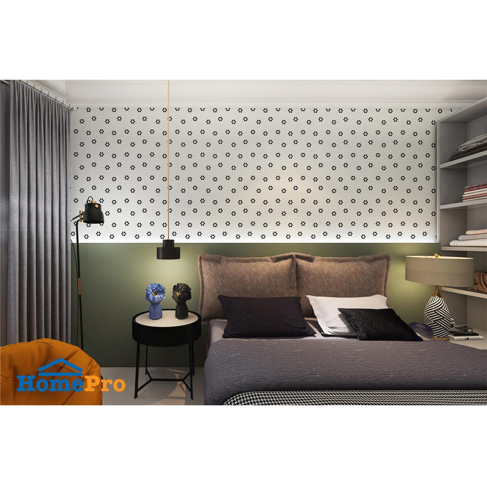 โมเสคพอร์ซเลน 30x30 ซม. GLASCERA ราวนด์ แพทเทิร์น 3 สีทูโทน