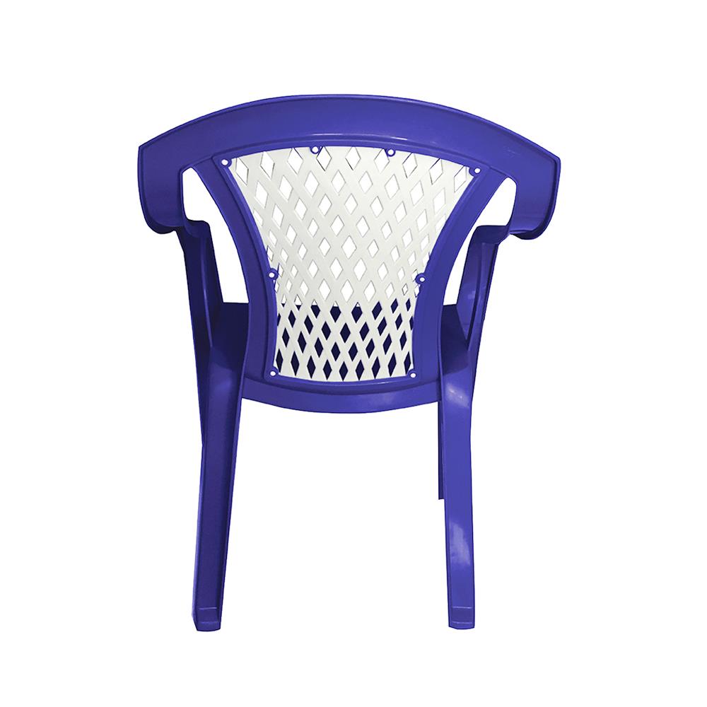 เก้าอี้พลาสติก SUPERWARE CH-52 สีขาว/น้ำเงิน