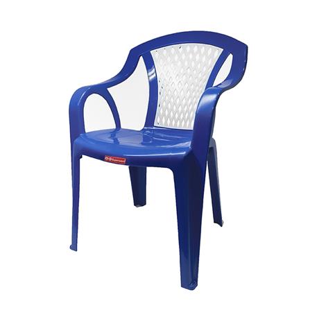 เก้าอี้พลาสติก SUPERWARE CH-52 สีขาว/น้ำเงิน
