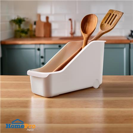 กล่องเก็บของในครัวมีล้อ KECH IVORY SIZE S สีขาว_5