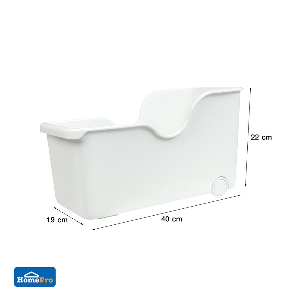 กล่องเก็บของในครัวมีล้อ KECH IVORY SIZE L สีขาว