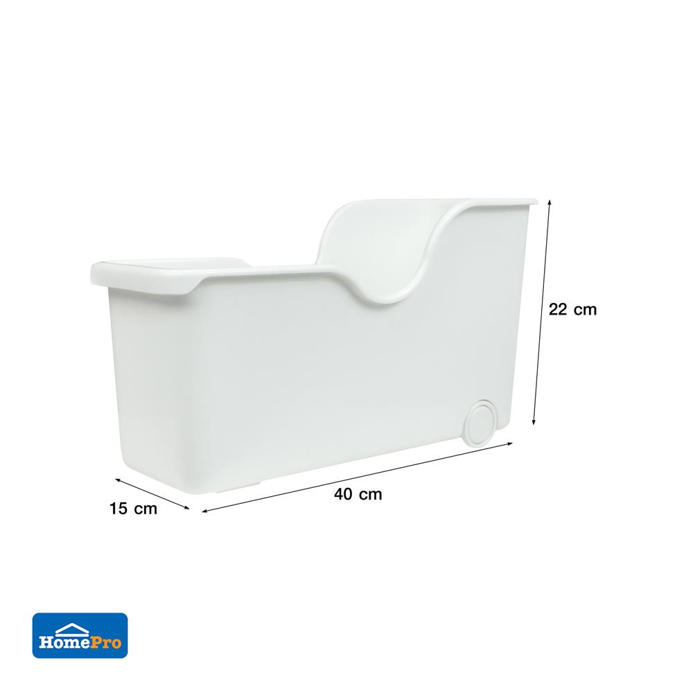 กล่องเก็บของในครัวมีล้อ KECH IVORY SIZE M สีขาว