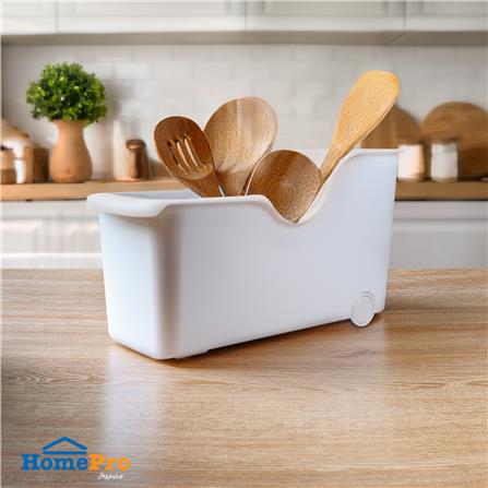 กล่องเก็บของในครัวมีล้อ KECH IVORY SIZE M สีขาว_6