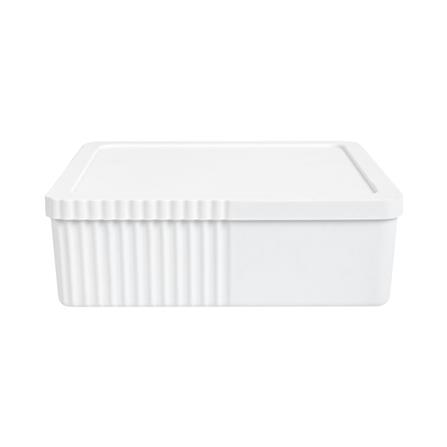 กล่องเก็บของมีฝา STACKO MILD 26.3x21.8x8.9 ซม. สีขาว_2