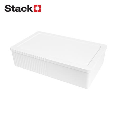 กล่องเก็บของมีฝา STACKO MILD 47.4x28.9x12.2 ซม. สีขาว_0