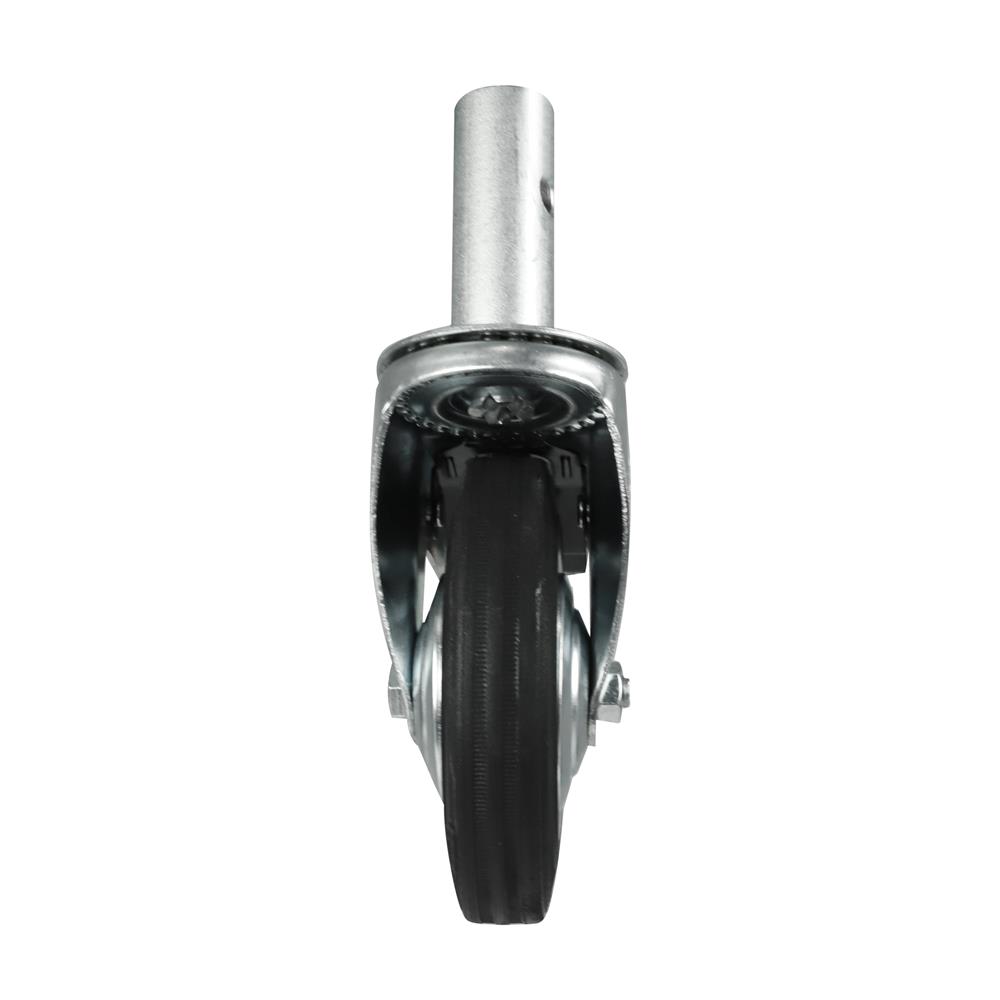 ลูกล้อนั่งร้านยาง DEXZON เดือยหมุน มีเบรก 6 นิ้ว สีดำ