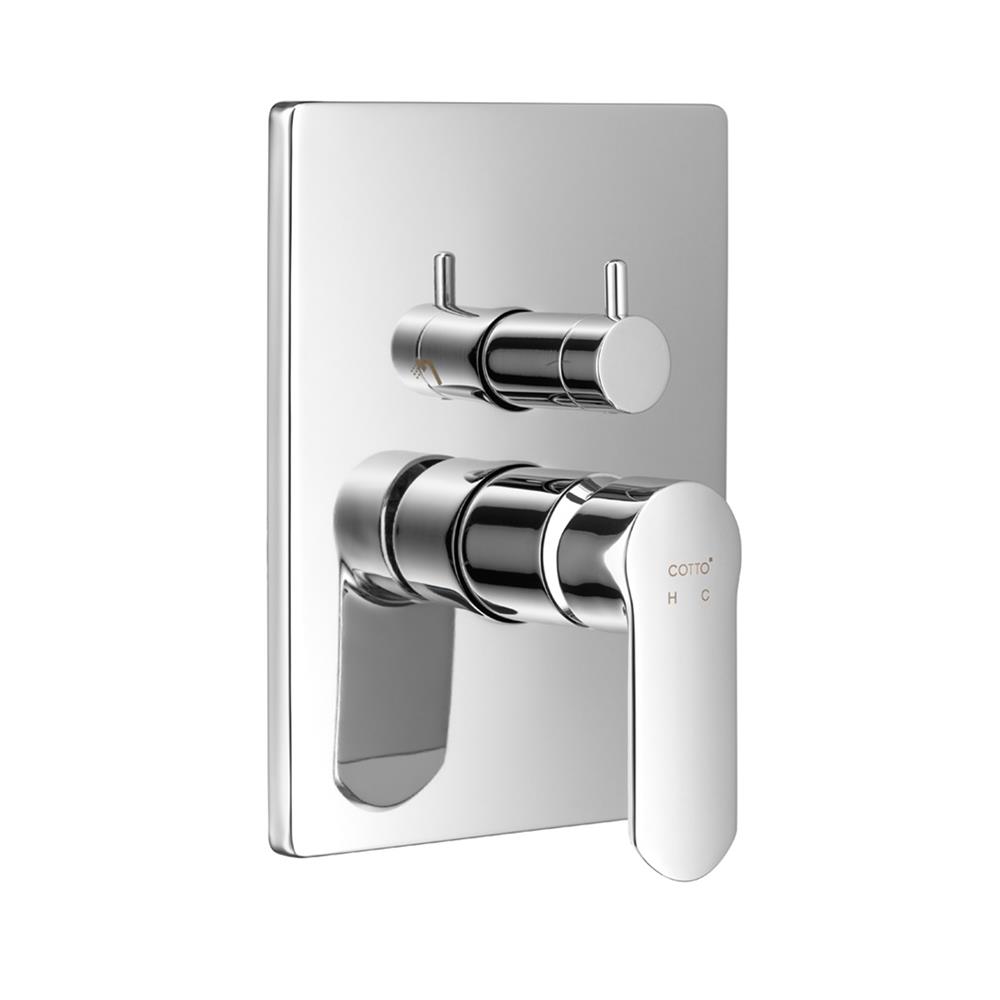 วาล์วฝังกำแพงผสม COTTO CT2404A สีโครม