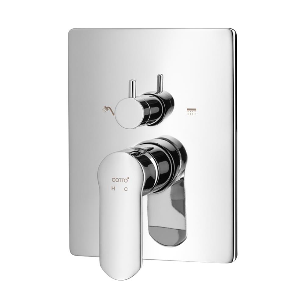 วาล์วฝังกำแพงผสม COTTO CT2404A สีโครม