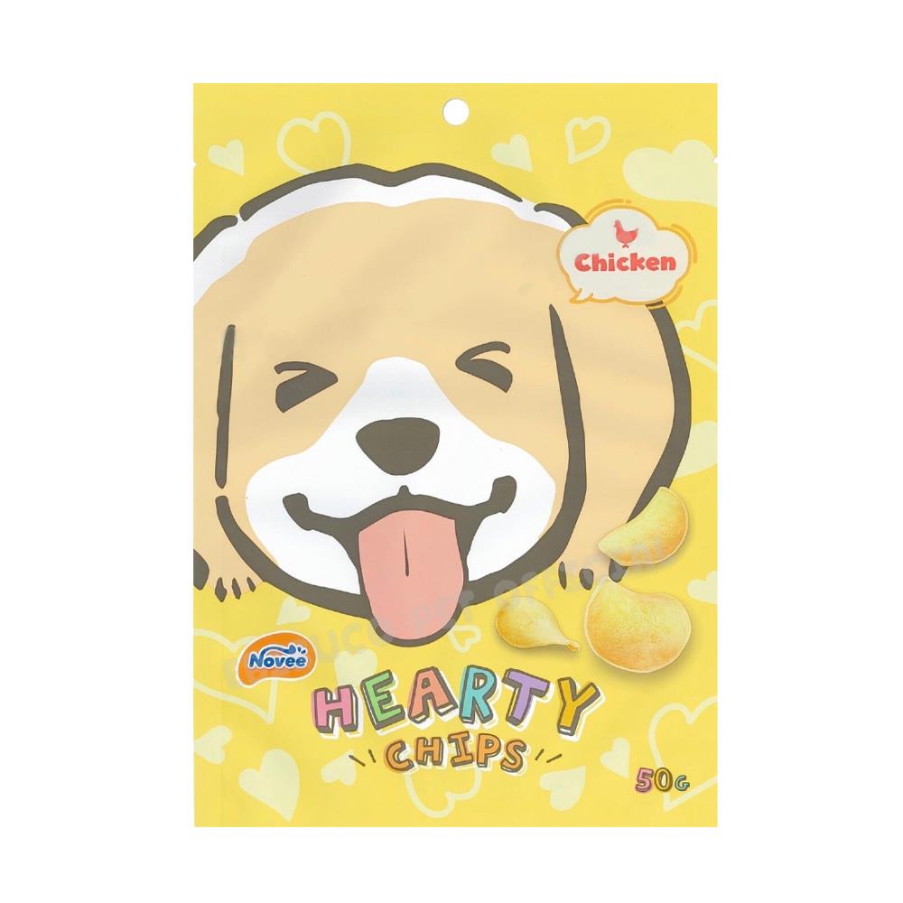 ขนมสุนัข NOVEE CRISPY CHICKEN CHIP 50 ก.