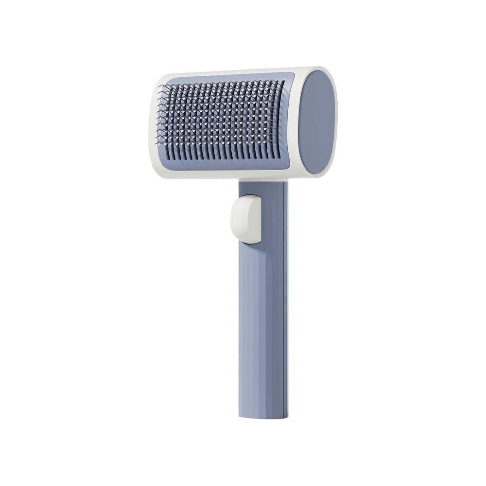 หวีแปรงขนสัตว์เลี้ยง 2-IN-1 VOOCOO สีฟ้า