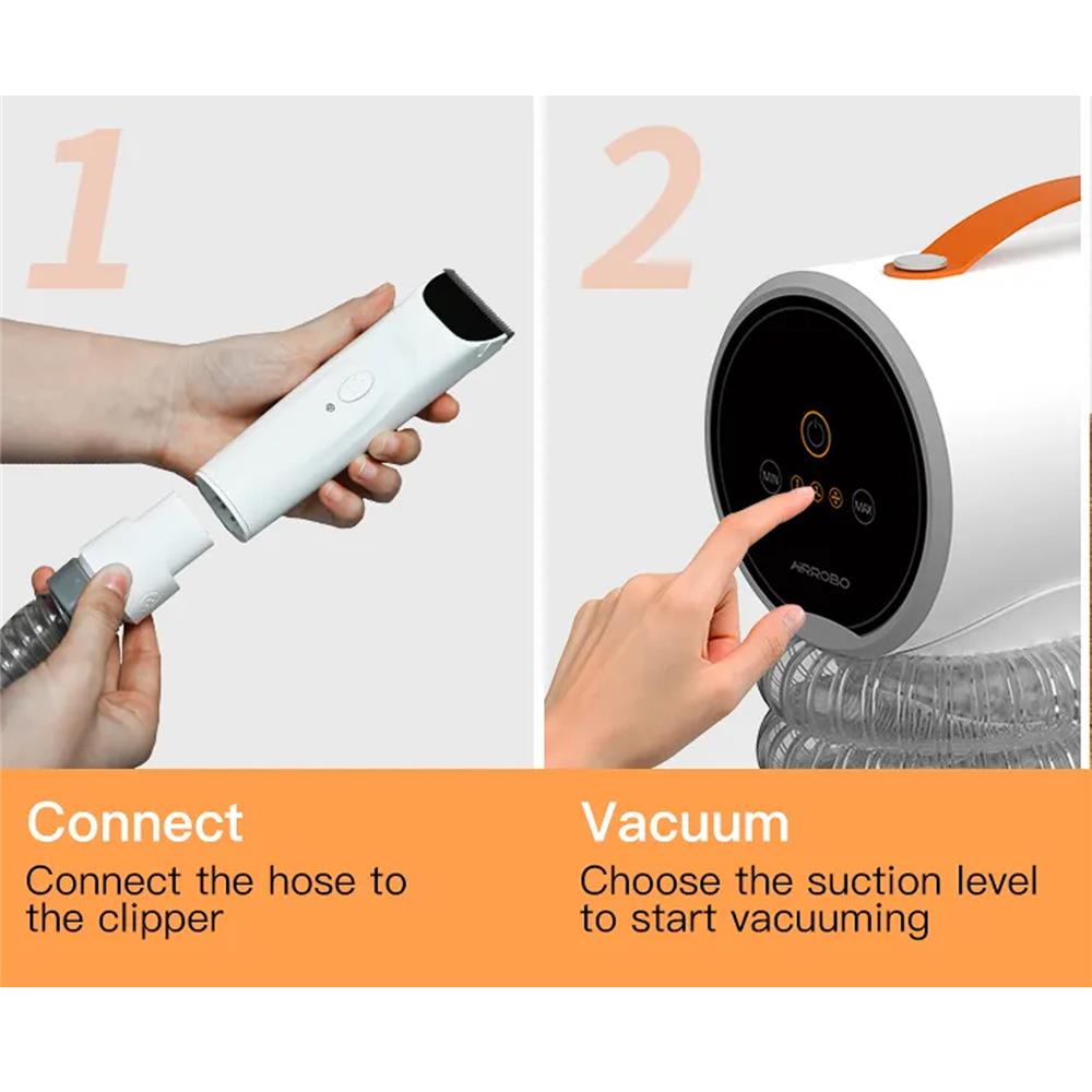 เครื่องตัดแต่งดูดขนสัตว์เลี้ยง AIRROBO