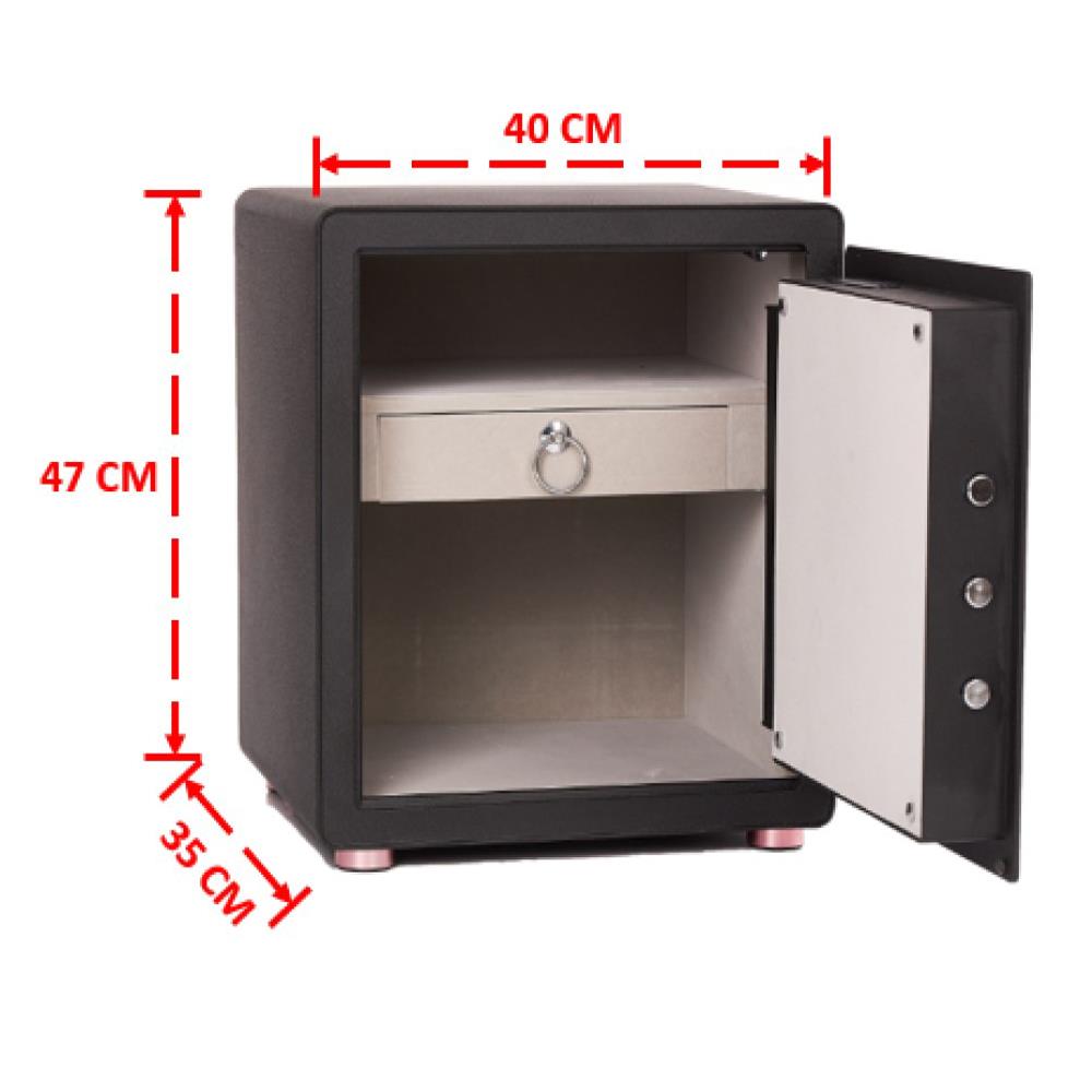 ตู้นิรภัย CRMCR BY MI PRO-45B สีดำ
