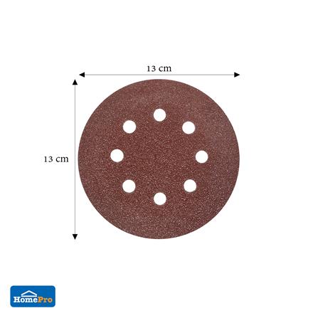 กระดาษทรายกลมสักหลาด เบอร์ 40 MATALL 5 นิ้ว 8 รู แพ็ก 5 ชิ้น_3