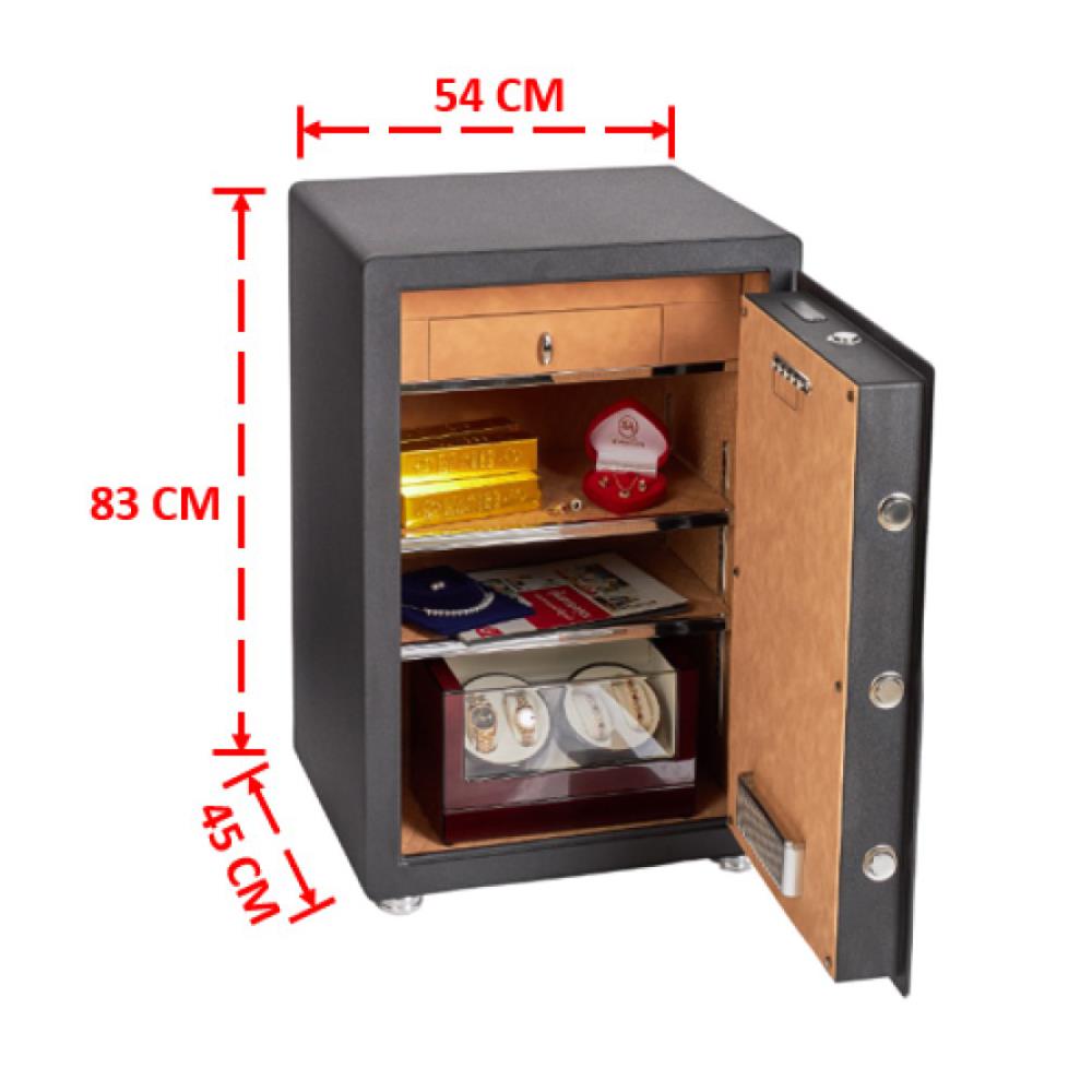 ตู้นิรภัย CRMCR BY MI PRO-80B สีดำ