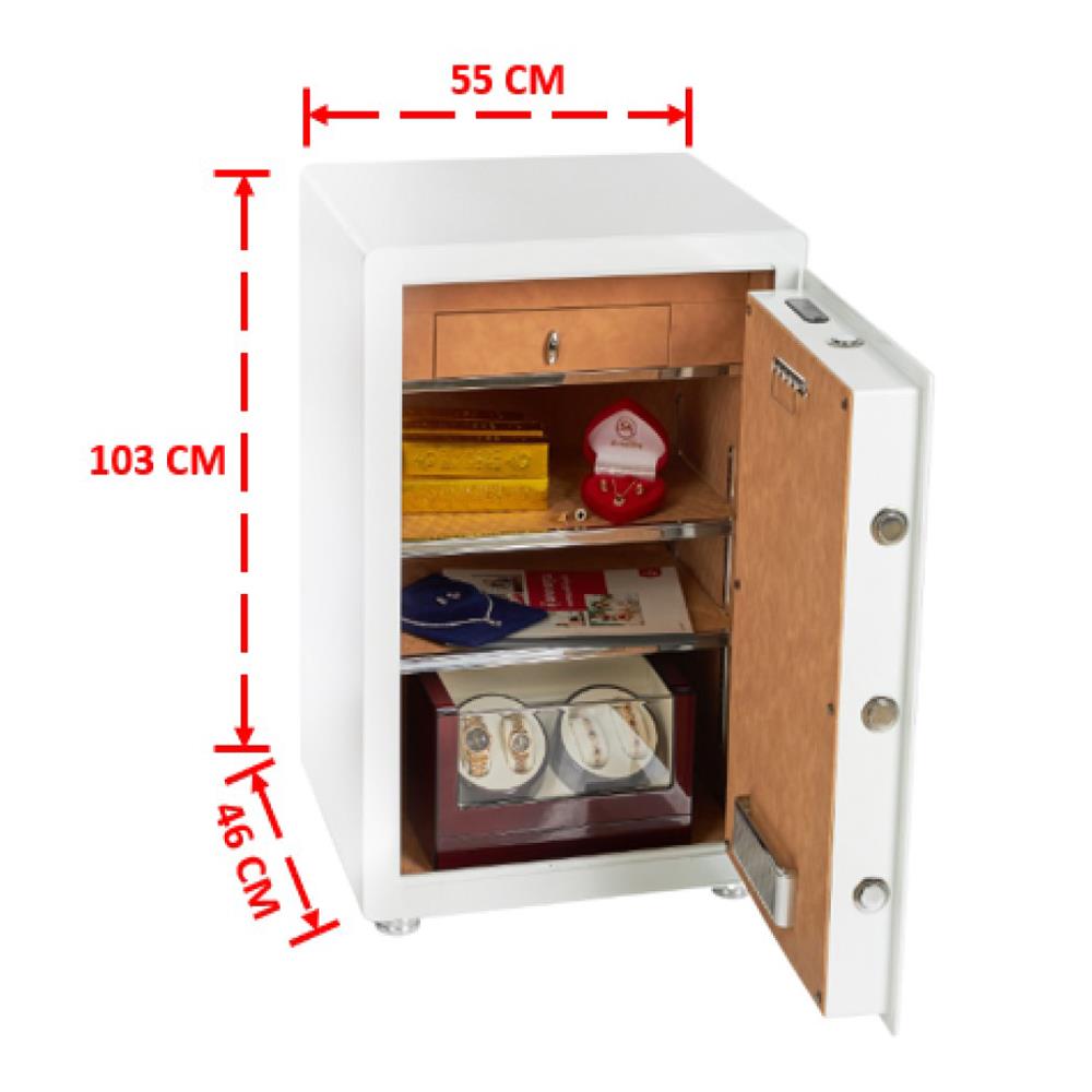 ตู้นิรภัย CRMCR BY MI PRO-100W สีขาว