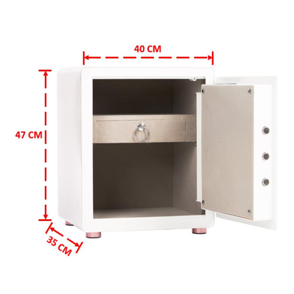 ตู้นิรภัย CRMCR BY MI PRO-45W สีขาว