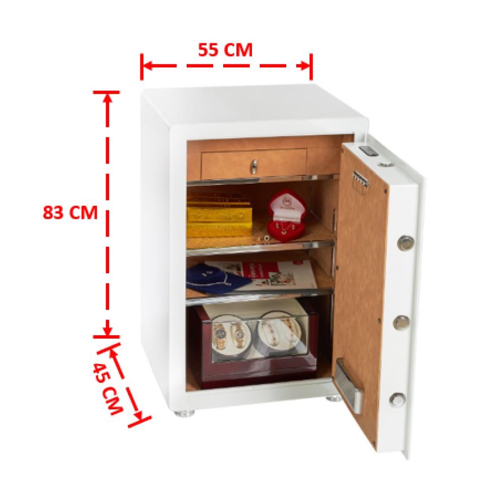 ตู้นิรภัย CRMCR BY MI PRO-80W สีขาว