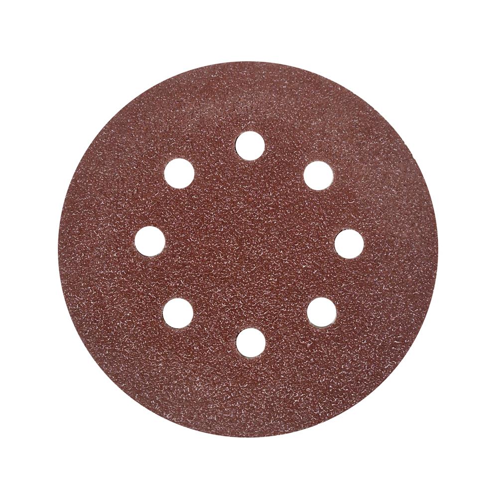 กระดาษทรายกลมสักหลาด เบอร์ 80 MATALL 5 นิ้ว 8 รู แพ็ก 5 ชิ้น