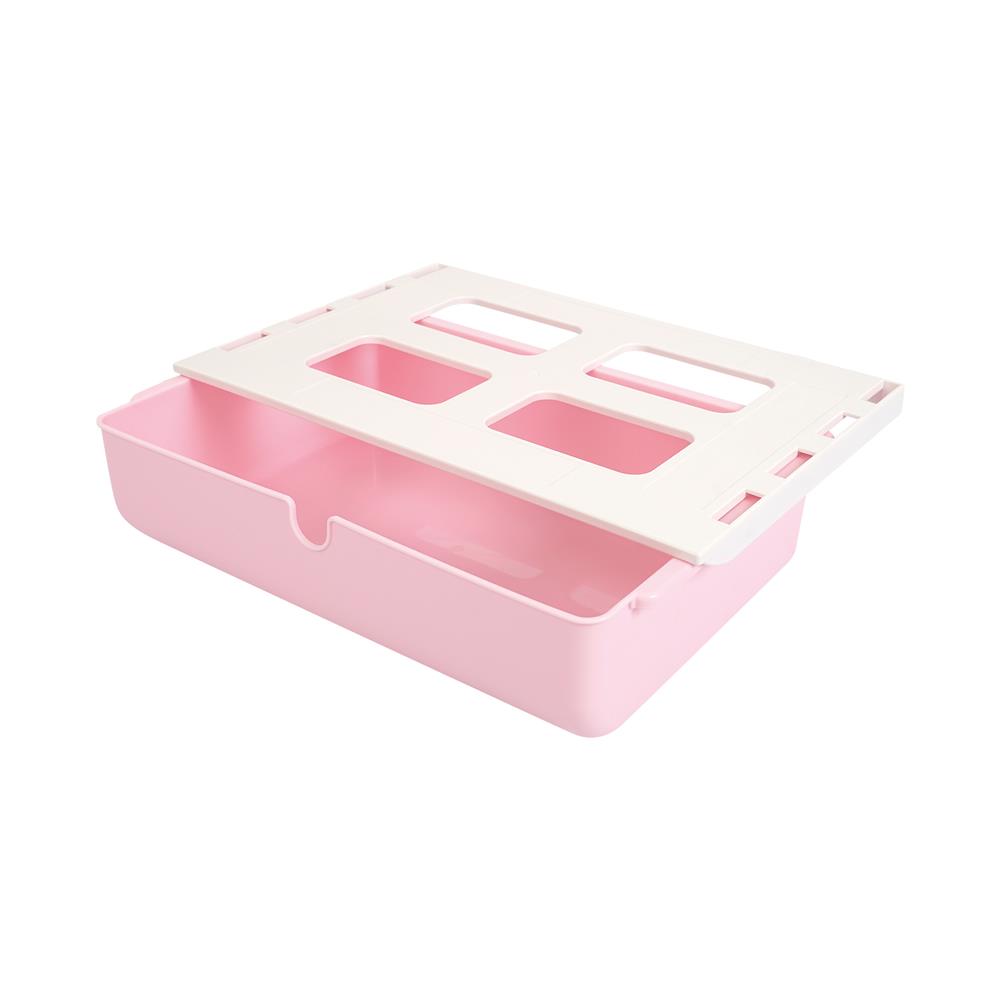 กล่องลิ้นชักใต้โต๊ะ STACKO SIZE L 33.5x23.5x8.5 ซม. สีชมพู