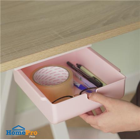 กล่องลิ้นชักใต้โต๊ะ STACKO SIZE L 33.5x23.5x8.5 ซม. สีชมพู_5