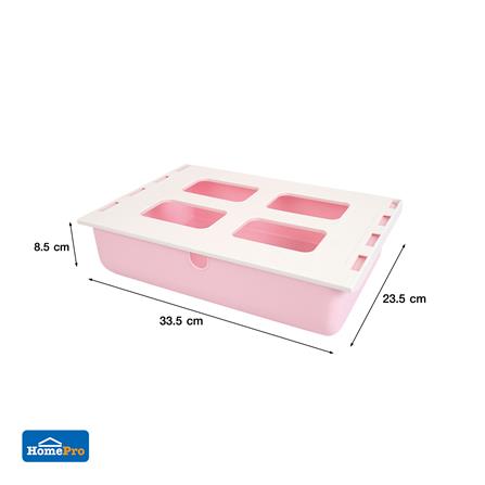 กล่องลิ้นชักใต้โต๊ะ STACKO SIZE L 33.5x23.5x8.5 ซม. สีชมพู_7